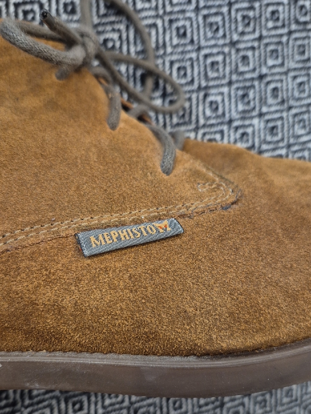 Mephisto Mens Claudio Brown Suede Ankle Boots Size 10 - Picture 12 of 12